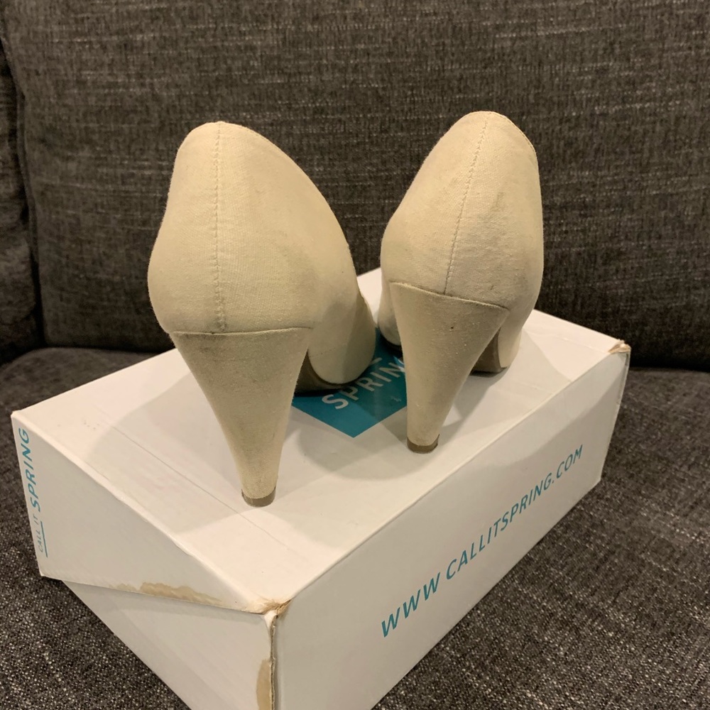 Spring Canvas Heels - Picture 2 of 6